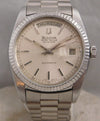 Rosy Brown Bulova Super Seville Day & Date SS All Original Swiss Automatic Mens Watch....36mm