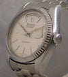 Dim Gray Bulova Super Seville Day & Date SS All Original Swiss Automatic Mens Watch....36mm