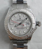 Dark Gray Rolex Yacht-Master Reference 16622 SS Platinum Bezel/Dial 2007 Mens Watch....40mm