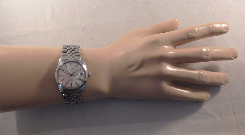 Rosy Brown Rolex Tudor Prince Oysterdate 9050/0 SS Vintage 1970 Mens Watch....34mm