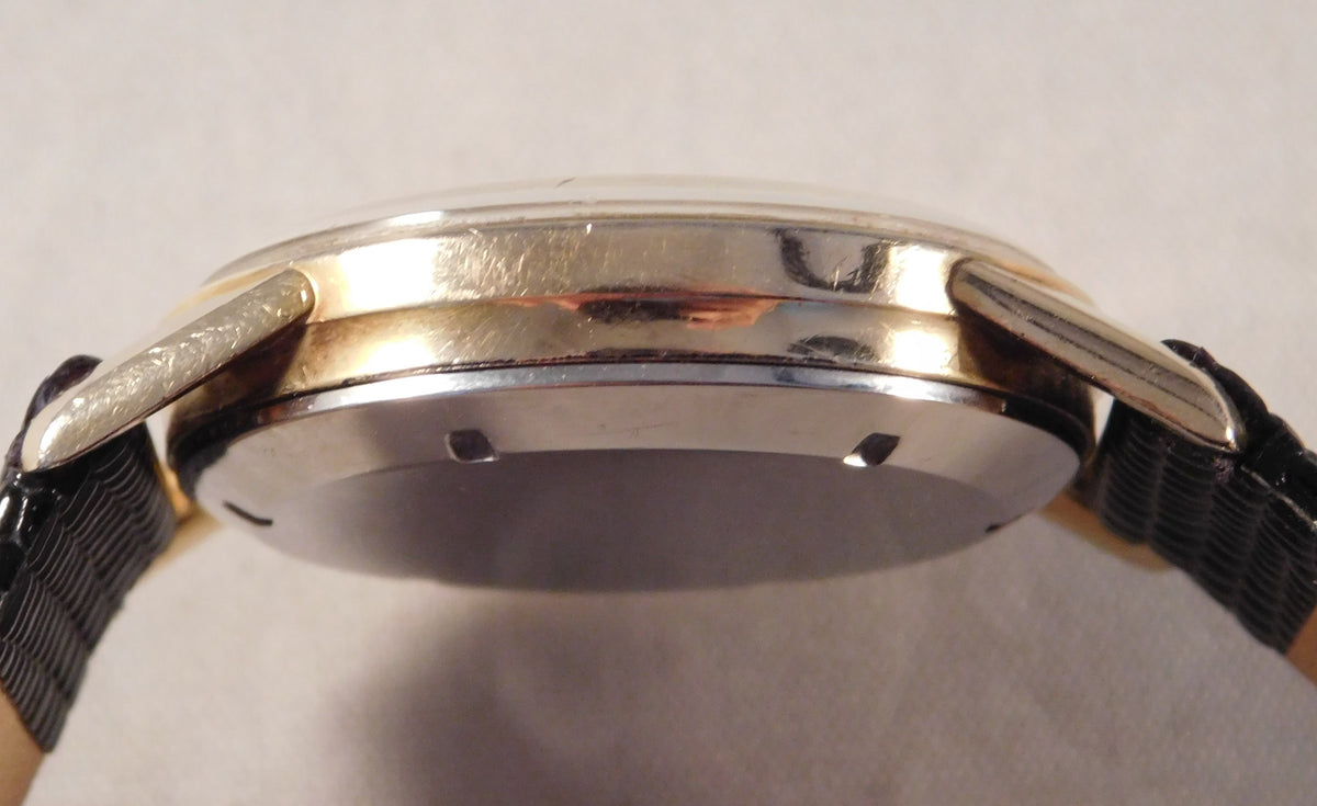 Gray Girard Perregaux Gyromatic Swiss 17 Jewel Automatic Movement Mens Watch....34mm