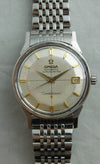 Light Slate Gray Omega Constellation Pie Pan Date SS Vintage 1962 Ref. 168.005 Mens Watch....34mm