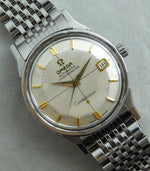Light Slate Gray Omega Constellation Pie Pan Date SS Vintage 1962 Ref. 168.005 Mens Watch....34mm
