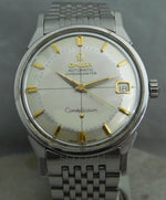 Dim Gray Omega Constellation Pie Pan Date SS Vintage 1962 Ref. 168.005 Mens Watch....34mm