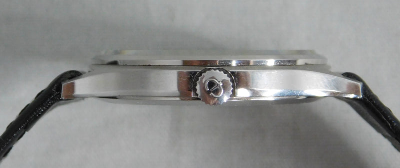 Light Slate Gray Elgin Two Hand Dress Watch SS 7mm Thick Case Swiss Manual Wind Mens Watch....34mm
