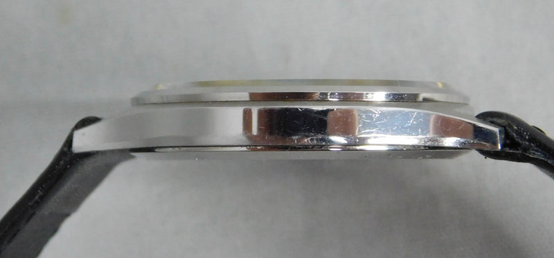 Light Slate Gray Elgin Two Hand Dress Watch SS 7mm Thick Case Swiss Manual Wind Mens Watch....34mm