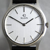 Gray Elgin Two Hand Dress Watch SS 7mm Thick Case Swiss Manual Wind Mens Watch....34mm