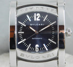 Gray Bvlgari Assioma AA44S Automatic Blue/Gray Dial Stainless Steel Mens Watch....34mm