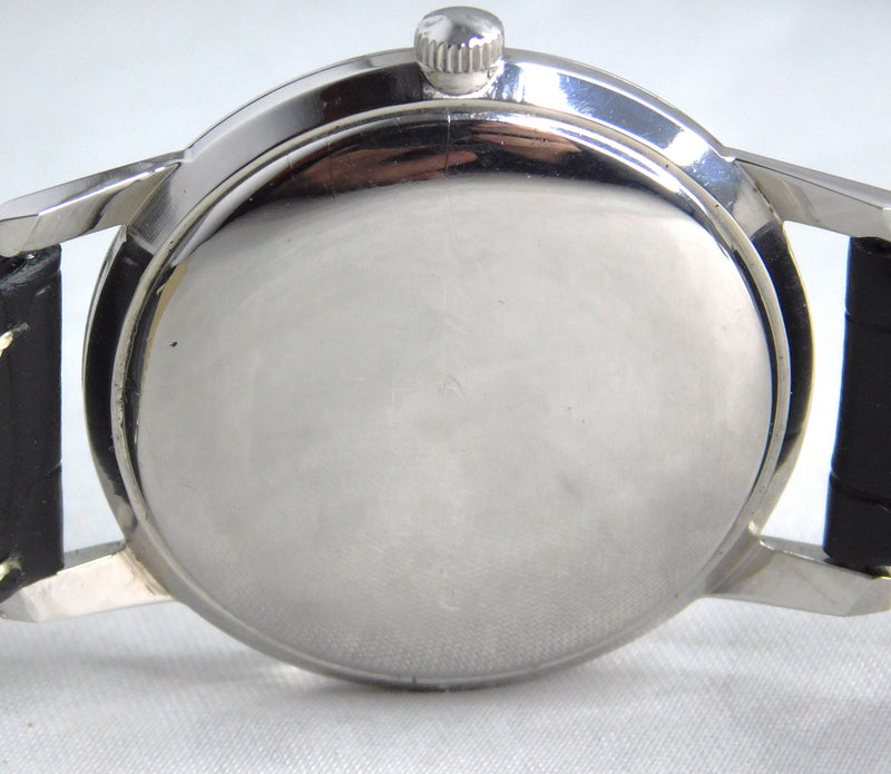 Gray Seiko Crown Diashock Seikosha Calibre 560 Manual Wind 21 Jewel Mens Watch....35mm