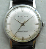 Dark Gray Seiko Crown Diashock Seikosha Calibre 560 Manual Wind 21 Jewel Mens Watch....35mm