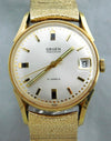 Dark Gray Gruen Precision  17 Jewels Calendar Manual Wind Vintage 1971 Mens Watch....32mm