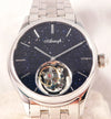 Dark Slate Gray Aesop Flying Tourbillon 7050G Hand Wind Black Starry Sky Dial Mens Watch....42mm