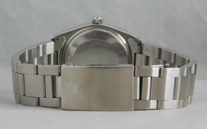 Light Slate Gray Rolex Oyster Perpetual 1002 SS Vintage 1960's Light Champange Dial Mens Watch....34mm