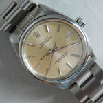Dim Gray Rolex Oyster Perpetual 1002 SS Vintage 1960's Light Champange Dial Mens Watch....34mm