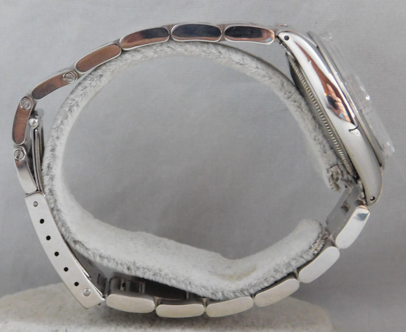 Dark Gray Rolex Oyster Perpetual 1002 SS Vintage 1960's Light Champange Dial Mens Watch....34mm