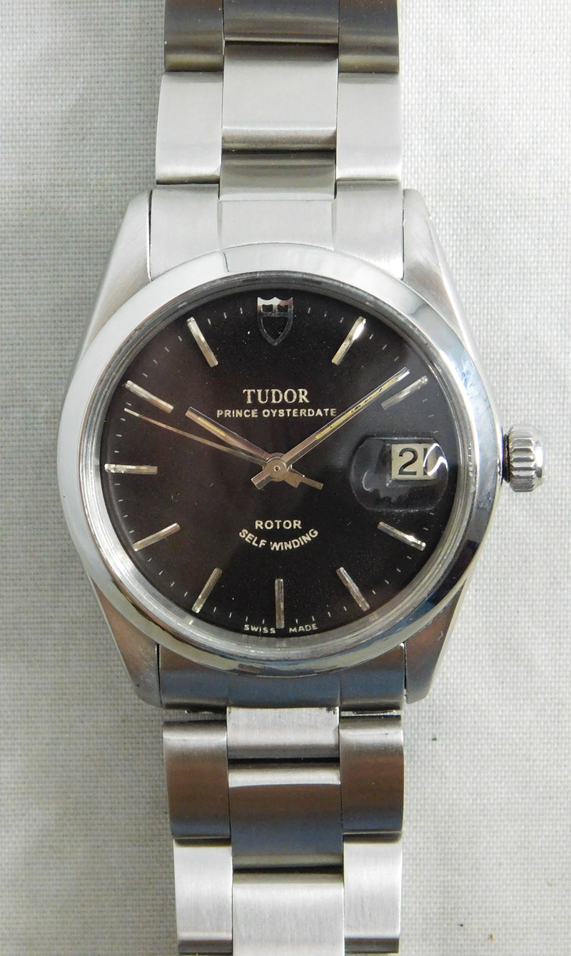 Gray Rolex Tudor Prince Oysterdate 7966 Vintage 1966 Automatic Mens Watch....34mm