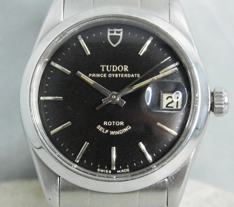 Gray Rolex Tudor Prince Oysterdate 7966 Vintage 1966 Automatic Mens Watch....34mm