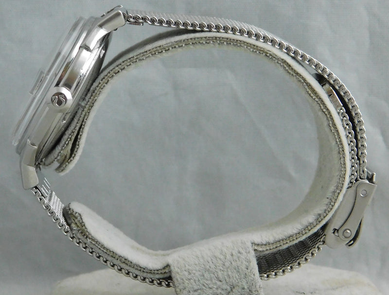 Light Slate Gray Omega Constellation Pie Pan Chronometer Date SS Vintage 1964 Mens Watch....34mm