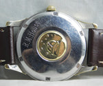 Gray Omega Constellation Pie Pan Chronometer 14k Solid Gold/SS Circa 1959 Mens Watch....34mm