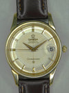 Light Slate Gray Omega Constellation Pie Pan Chronometer 14k Solid Gold/SS Circa 1959 Mens Watch....34mm