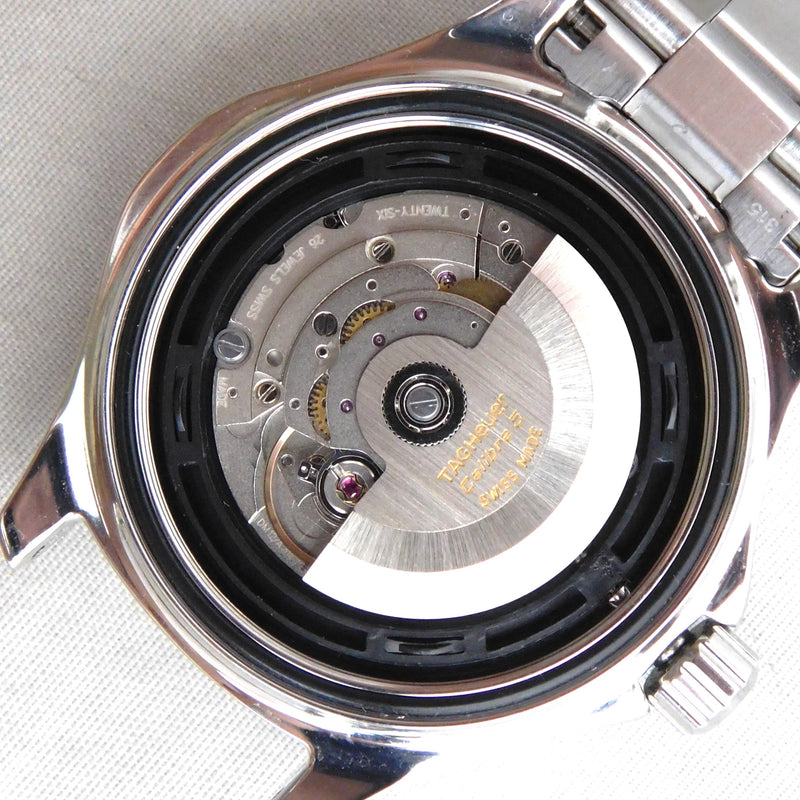 Dark Gray Tag Heuer Aquaracer WAP2010 Calibre 5 Automatic Date SS Mens Watch....41mm