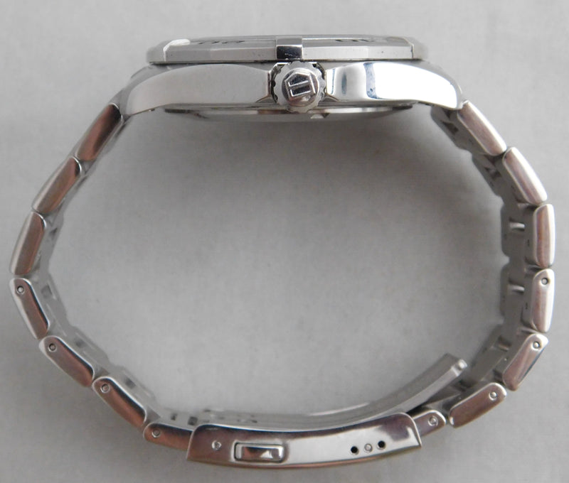 Dark Gray Tag Heuer Aquaracer WAP2010 Calibre 5 Automatic Date SS Mens Watch....41mm
