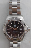 Dark Gray Tag Heuer Aquaracer WAP2010 Calibre 5 Automatic Date SS Mens Watch....41mm
