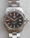 Dark Gray Tag Heuer Aquaracer WAP2010 Calibre 5 Automatic Date SS Mens Watch....41mm