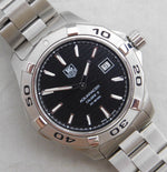 Dark Gray Tag Heuer Aquaracer WAP2010 Calibre 5 Automatic Date SS Mens Watch....41mm