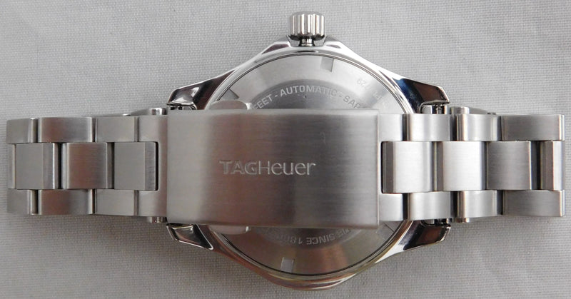 Dark Gray Tag Heuer Aquaracer WAP2010 Calibre 5 Automatic Date SS Mens Watch....41mm