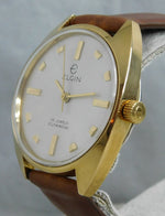 Dark Gray Elgin Classic Vintage 1960s Swiss 25 Jewel Automatic GP Mens Watch....34mm