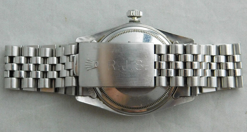 Dark Gray Rolex Datejust 16030 Stainless Steel Black Dial Vintage 1987 Mens Watch....36mm
