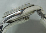 Light Slate Gray Rolex Datejust 16030 Stainless Steel Black Dial Vintage 1987 Mens Watch....36mm