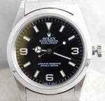 Light Gray Rolex Explorer 1 Ref. 14270 SS Black 3-6-9 Dial Automatic Mens Watch....36mm