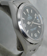Light Slate Gray Rolex Explorer 1 Ref. 14270 SS Black 3-6-9 Dial Automatic Mens Watch....36mm