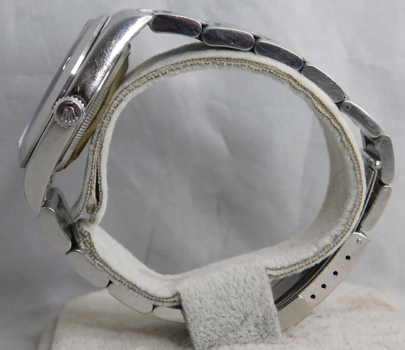 Light Slate Gray Rolex Explorer 1 Ref. 14270 SS Black 3-6-9 Dial Automatic Mens Watch....36mm