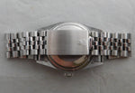 Light Slate Gray Rolex Datejust 16030 Stainless Steel Black Dial Vintage 1987 Mens Watch....36mm