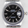 Light Gray Rolex Datejust 16030 Stainless Steel Black Dial Vintage 1987 Mens Watch....36mm