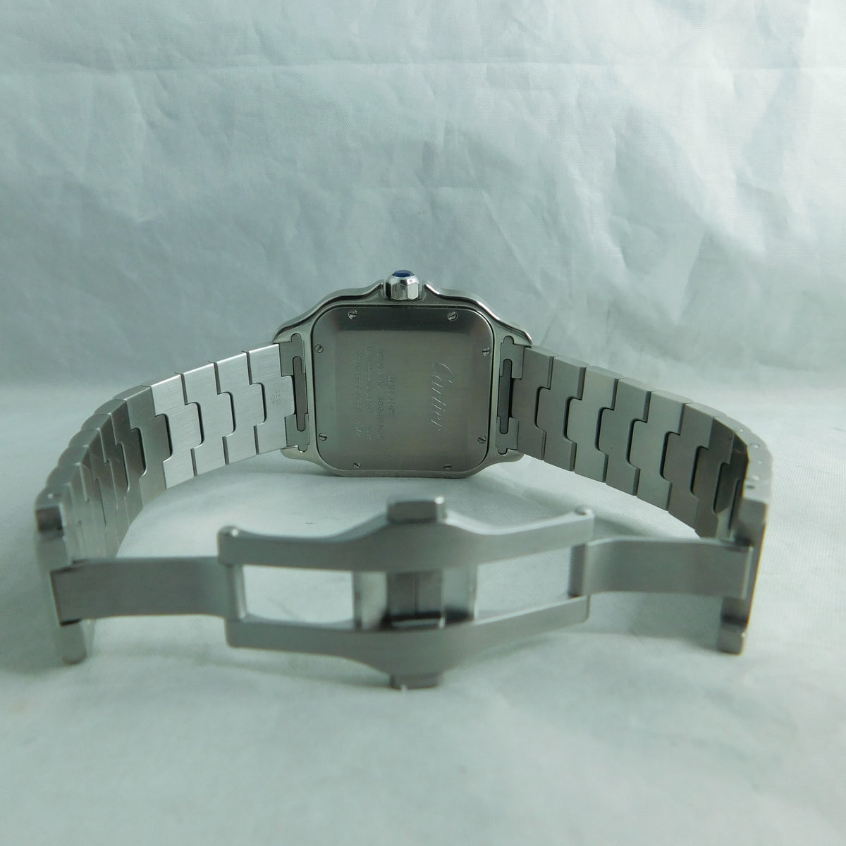 Dark Gray Cartier Santos Stainless Steel Date 4072  WSSA0018 Automatic Mens Watch....37mm