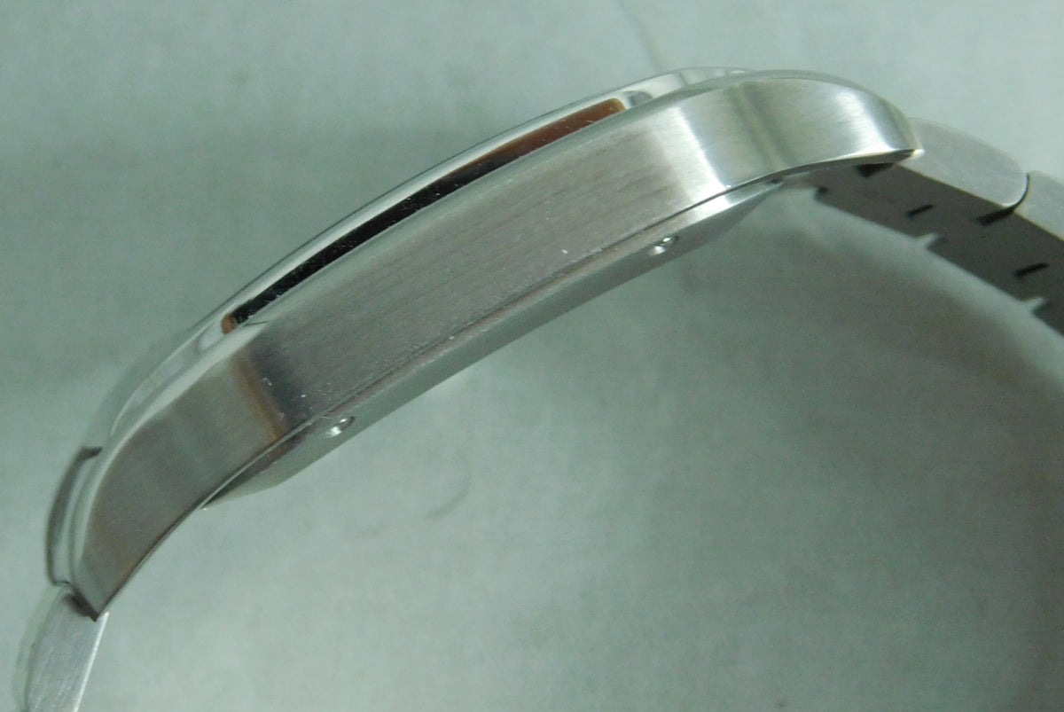 Slate Gray Cartier Santos Stainless Steel Date 4072  WSSA0018 Automatic Mens Watch....37mm