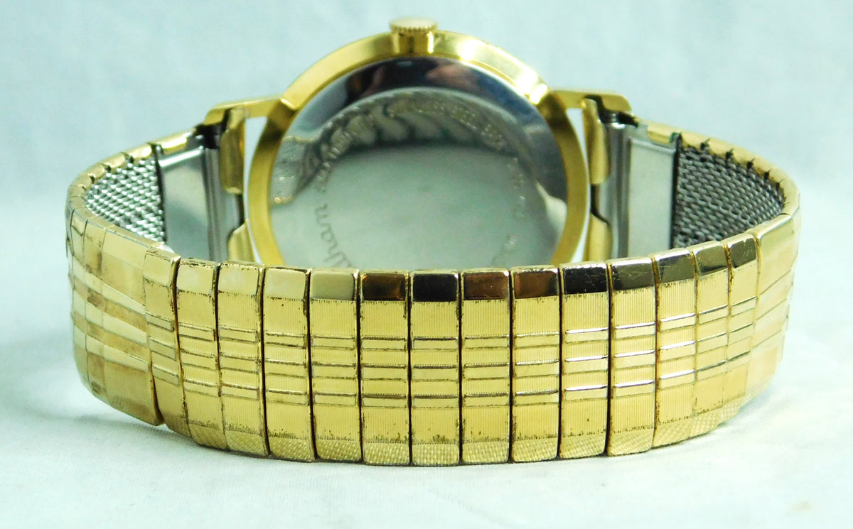 Alice Blue Waltham Ultra-Slim 7mm Thick Swiss Manual Wind Vintage 1960's Mens Watch  33mm