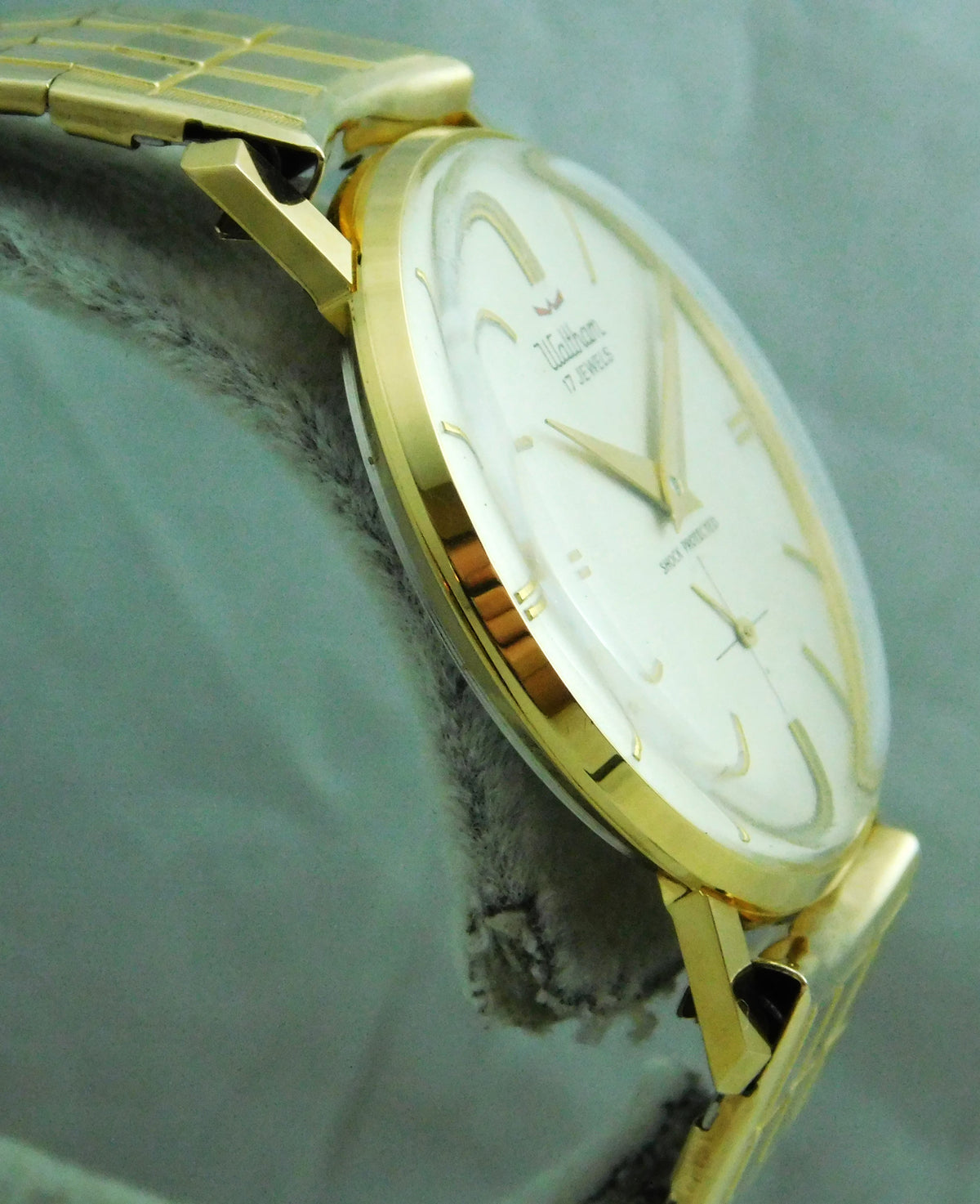 Dim Gray Waltham Ultra-Slim 7mm Thick Swiss Manual Wind Vintage 1960's Mens Watch  33mm