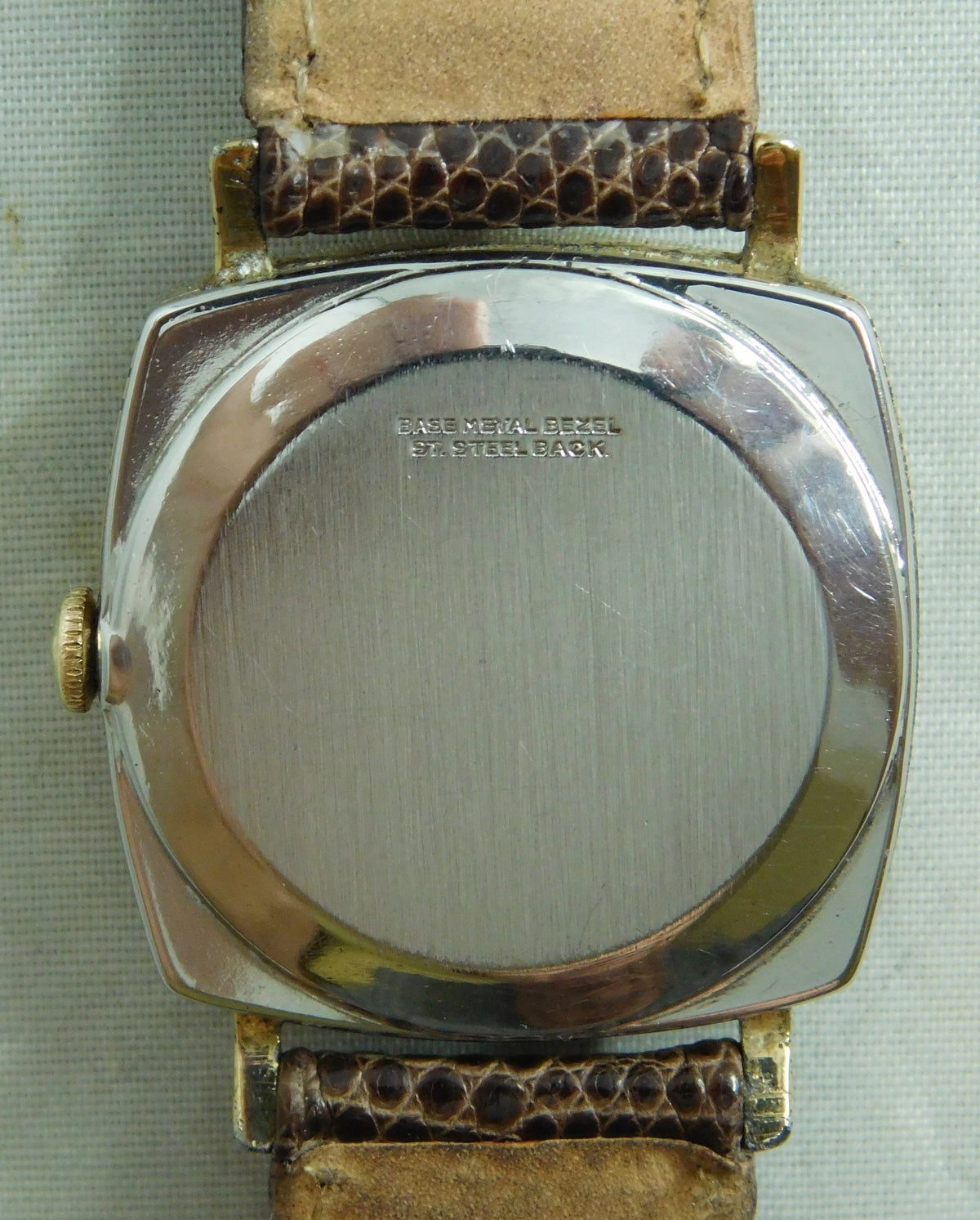 Slate Gray Gruen Precision  Swiss 17 Jewels Manual Wind Vintage 1960's Mens Watch   31mm