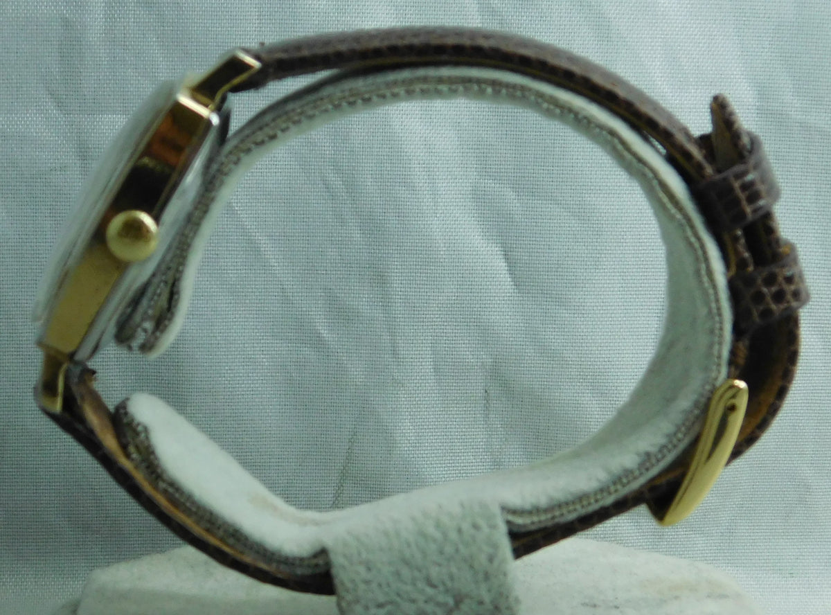 Light Slate Gray Gruen Precision  Swiss 17 Jewels Manual Wind Vintage 1960's Mens Watch   31mm