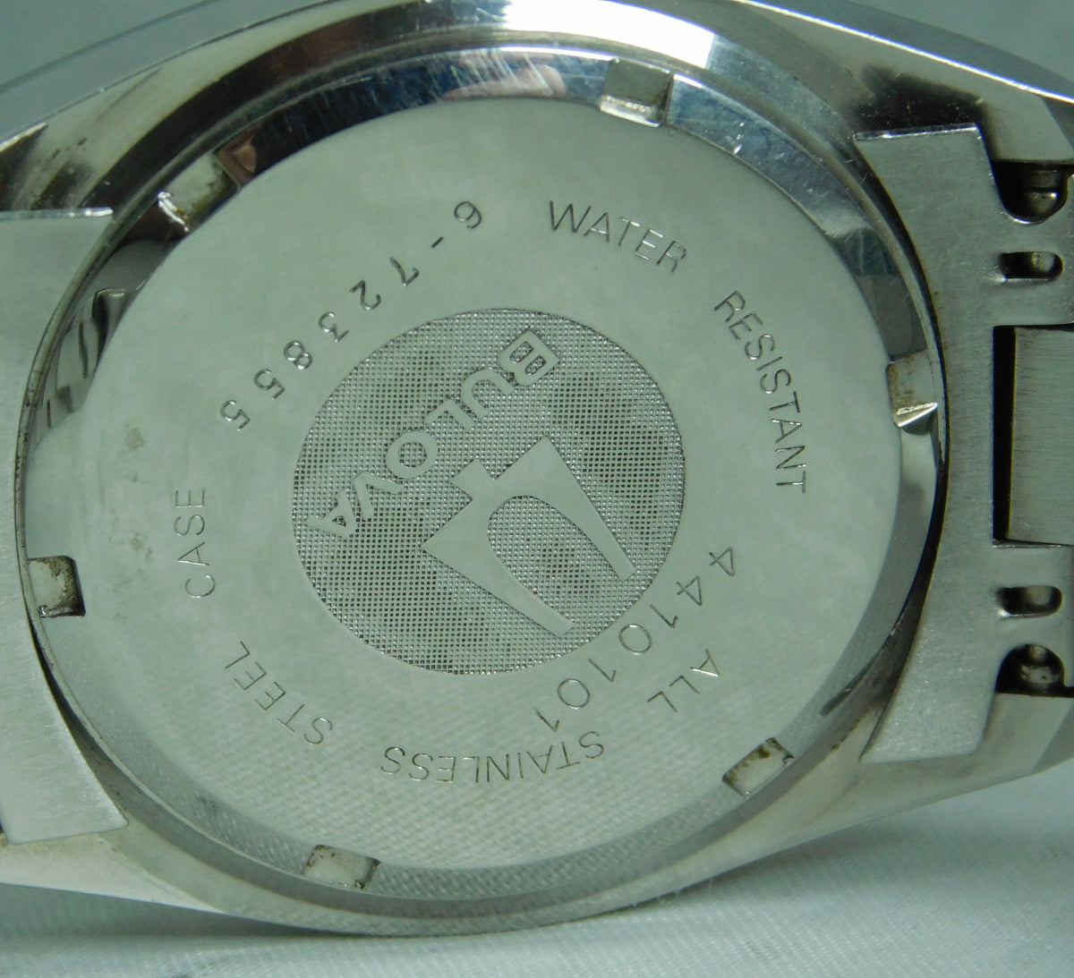 Light Slate Gray Bulova Super Seville Day - Date SS 1980's Swiss Automatic Mens Watch   36mm