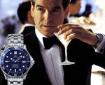 Light Gray Omega Seamaster Automatic 2531.80 James Bond Blue Wave Dial Mens Watch....41mm