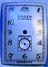 Cornflower Blue Gruen Curvex 43mm Ultra Long Lugs Vintage 1940's Manual Wind Mens Watch....23mm