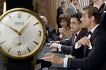 Dark Slate Gray Gruen Precision 510 Dial 3-6-9-12 James Bond 007 Sean Connery Mens Watch....33mm