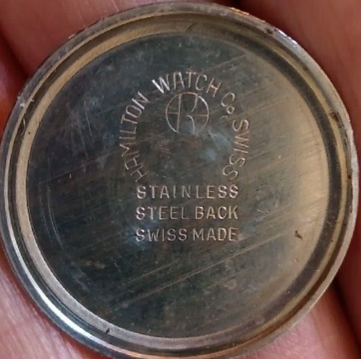 Dark Slate Gray Hamilton Classic Swiss Made 17 Jewel Manual Wind Vintage 1970's Mens Watch....33mm