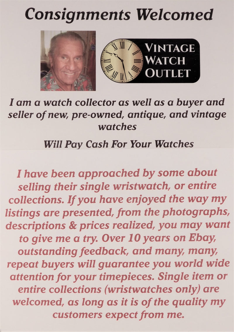 Light Gray Ulysse Nardin Swiss Made Recently Serviced SS Vintage 1960's Mens Watch....34mm